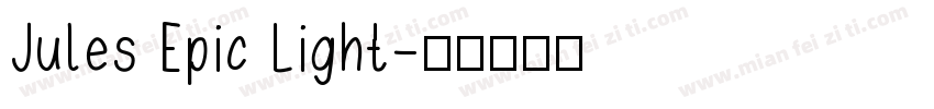 Jules Epic Light字体转换